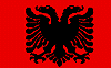 Albanische Gastlandflagge